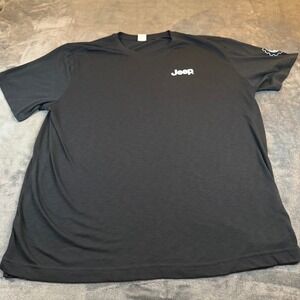 Sport-Tek Jeep Logo Graphic T-Shirt Adult XL Black Short Sleeve Crewneck Tee